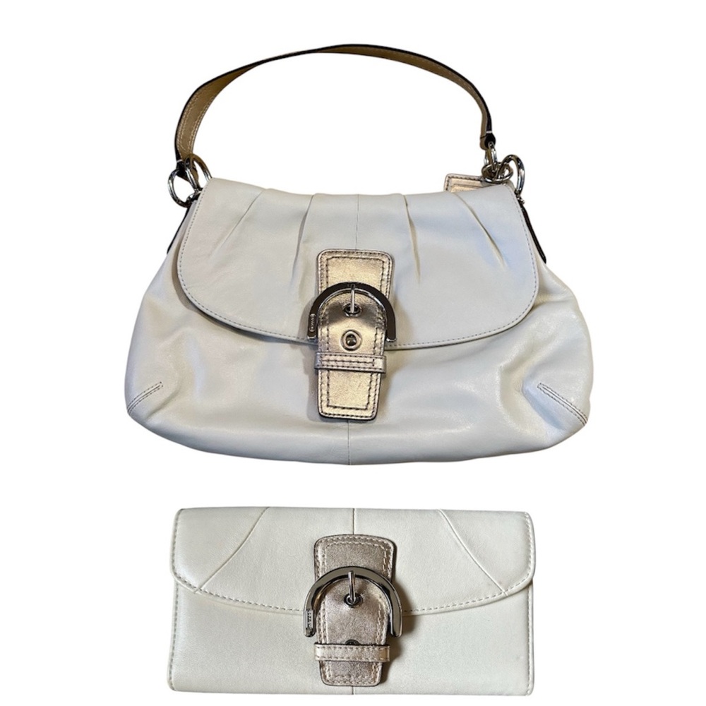 Y2K Coach Buckle Bag and Wallet Set